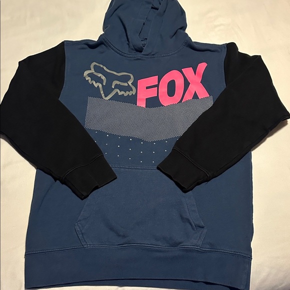Fox Kids Hoodie in Blue, Black, and Pink - Picture 5 of 6